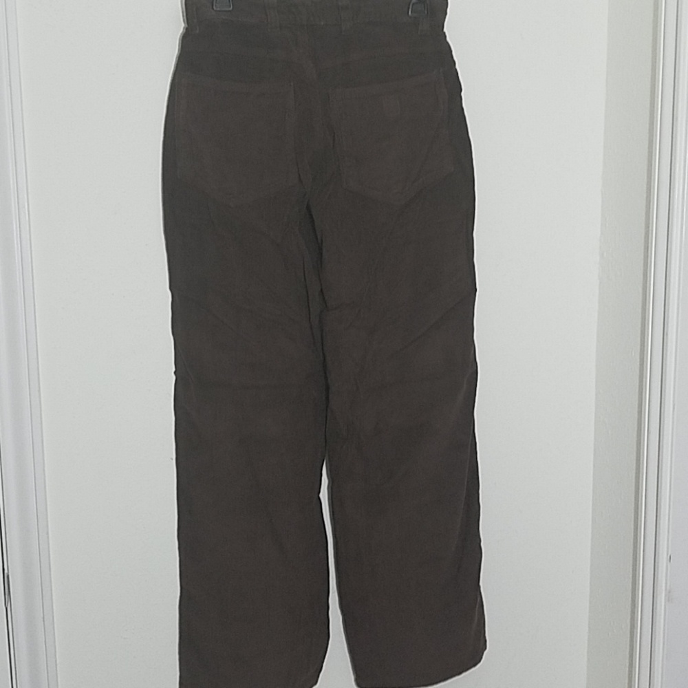 🆕 High-Rise Wide-Leg Corduroy Trousers - Picture 3 of 4